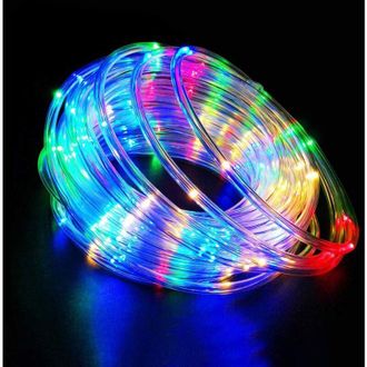 OEM Guirnalda De Luces Solares De 20 M, Multicolor, 200 Led, Tubo De Luz Exterior De Pvc, Resistente Al Agua Ip68, Para Fiestas, A&ntilde;o Nuevo, Navidad, Ilumi