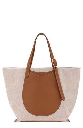 Longchamp Complice Canvas & Leather Tote in Caramel at Nordstrom