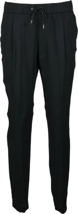 Fabiana Filippi Zijdeblend Elegante Broek - Dames - Slim Fit Broeken - Zwart - S - Broeken
