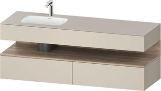 Duravit Qatego Lavabo Encastrado Con Base De Lavabo Consola, - Duravit