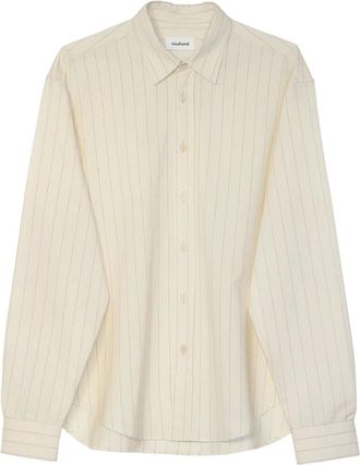 Soulland Albert L/S Shirt Deadstock - Dames - Overhemden - Beige - Xl/2Xl - Wol - Overhemden