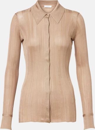 Gabriela Hearst Tamar knitted silk shirt