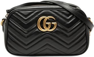 Gucci Pre-owned Gucci Small GG Marmont Matelasse Calfskin Crossbody Ladies HIYDWRICXSJ7K7DC