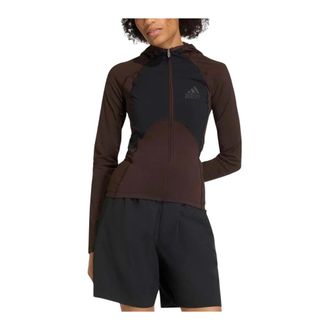 adidas EQT Hooded Top - Dames - Trainingsjackets - Bruin - M - Fitness