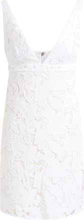 Michael Kors Corded Floral Lace Mini Dress - Dames - Feestkleedjes - Wit - 3XS - Polyester - Kleedjes