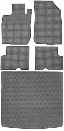 OEM Dacia Duster I Suv De 2010 A Diciembre De 2017. Juego De Alfombrillas De Goma Para Coche Y Alfombrilla Para Maletero