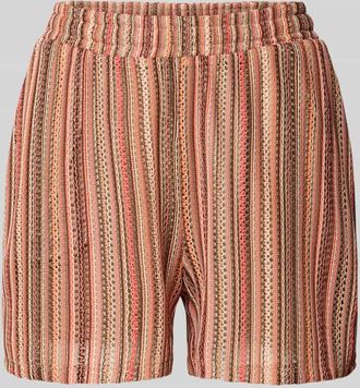 Vero Moda Loose Fit Shorts mit Allover-Muster Modell DEMI in Hellbraun, Gr&ouml;&szlig;e XS