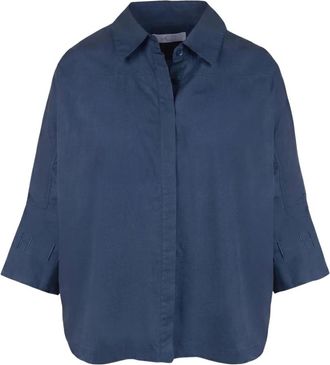 H&eacute;st Camicia Arya - - Blouses & Shirts - Donna - Blu - 2XL