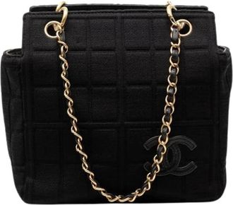 Chanel Borsa a tracolla in cotone trapuntato Pre-owned - - Pre-owned - Donna - Nero - ONE SIZE