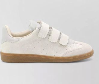 Isabel Marant suede low top sneakers perforated rubber sole
