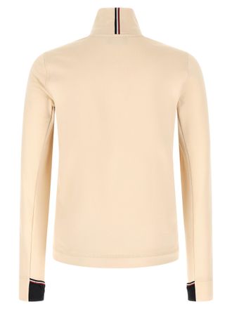 Moncler Polartec Power Grid Thermal Sweatshirt - Beige