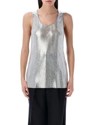 Junya Watanabe Metallic Mesh Tank Top