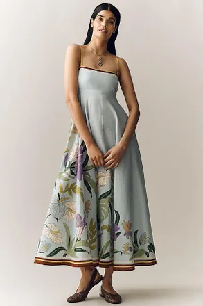 Alemais Alfie Linen Sleeveless A-Line Sundress