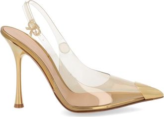 Gianvito Rossi Golden Slingback Pumps