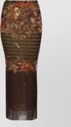 Jean Paul Gaultier printed maxi skirt