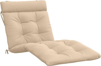 vidaXL Coj&iacute;n De Tumbona Vianen 100% Poli&eacute;ster Crema 200 X 70 X 8 Cm Vidaxl