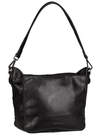 Fredsbruder FREDsBRUDER My Forever Friend Hobo Leather Shoulder Bag Black