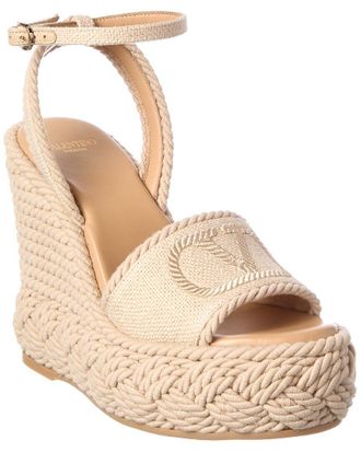 Valentino Vlogo Canvas Sandal