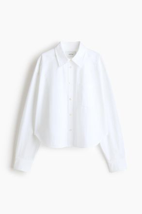 H&M Hemdbluse aus Popeline - Weiss