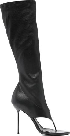 PARIS TEXAS Lidia stiletto-heel boots - women - Calf Leather/Calf Leather/Calf Leather/Rubber - 40 - Black