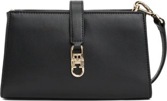 Tommy Hilfiger Borsa a tracolla con placca logo - Nero