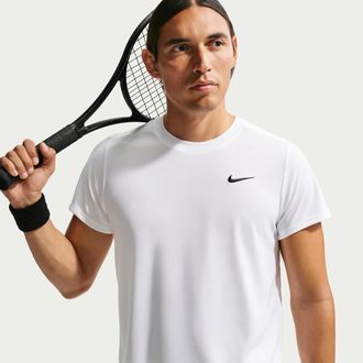 Nike Mens Court Victory Dri-FIT Tennis Top in White | FZ6921-100