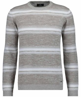 Ragman Rundhalspullover RAGMAN, Herren, Gr. 54, braun (walnuss, 875), 100% Baumwolle, ohne Ausschnitt, Pullover Rundhalspullover