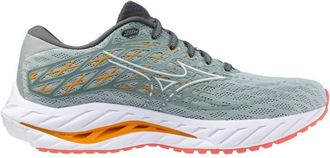 Mizuno Womens Wave Inspire 20 Shoes In Grey Mist/white