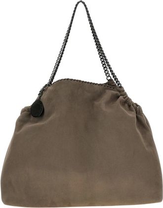 Stella McCartney Alter Suede Schoudertas - Dames - Schoudertassen - Grijs - ONE Size - Tassen