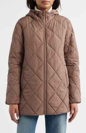 Bernardo Quilted Packable Puffer Jacket in Pine Bark at Nordstrom Rack, Size Medium