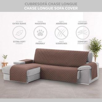 OEM Funda Universal Para Sof&aacute; Con Relleno - Marr&oacute;n - 240 Cm Izquierda (240 X 210 X 0,5 Cm)