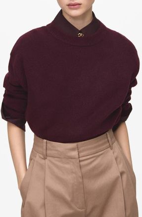 Mango Mariano Sweater in Maroon at Nordstrom, Size Medium