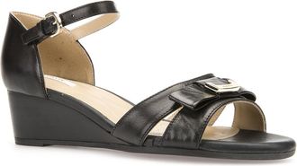 Geox Lupe Wedge Leather Sandal