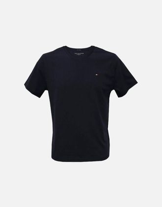 Tommy Hilfiger Mens Icon Logo Crew Neck T-Shirt, Navy - Black - Size: 37/36/32/42