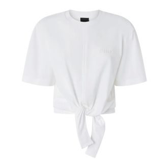 Pinko Pinko, Dames, Tops, Wit, Maat: L Jersey