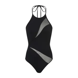 Zimmermann One-piece, female, Black, Size: M Mesh One-Piece Swimsuit
