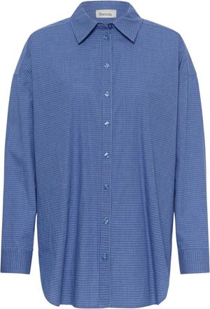 MY ESSENTIAL WARDROBE Boxy Shirt - Dames - Overhemden - Blauw - XL - Overhemden