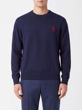 Dr&ocirc;le de Monsieur Dr&ocirc;le de Monsieur Maglia girocollo in misto lana merino con logo ricamato