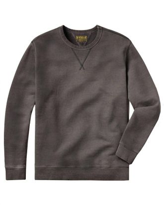 Steel City Mens Vintage Crewneck Sweatshirt In Black