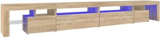 vidaXL Vidaxl - tv Cabinet with led Lights Sonoma Oak 290x36.5x40 cm