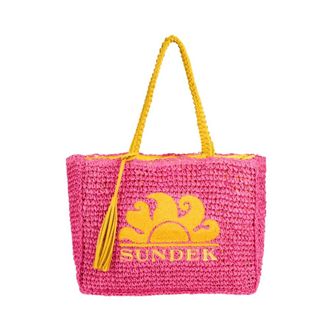 Sundek Bolso shopper de paja de papel - Bags - Mujer - Rosa - ONE SIZE