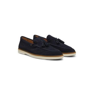 BOSS Suede loafers with tassel trim