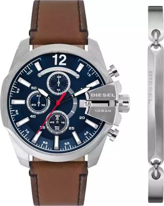 Diesel Mens Baby Chief Blue Dial Watch