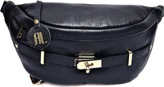 Anna Luchini Zwart Rundleer Tas