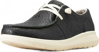 Ariat Womens Hilo Floral Embossed Casual Shoes In Black