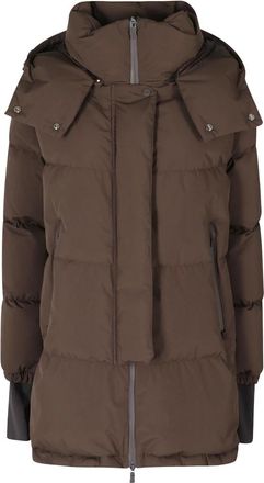 Herno 2 Laags Donsjack - Dames - Winterjassen - Bruin - L - Leer - Jassen