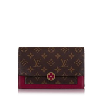 Louis Vuitton Pre-owned Womens Sarah Monogram Wallet - Brown Textile - One Size