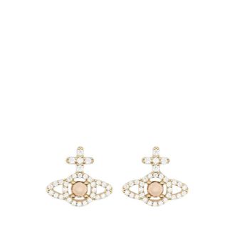 Vivienne Westwood Olympia CZ Earrings - female - Vivienne Westwood - Earrings - Yellow - ONE SIZE - Accessories