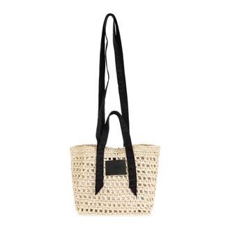AllSaints Celayne Crochet Paper Mesh Bag - Dames - Handtassen - Beige - ONE Size - Leer - Tassen