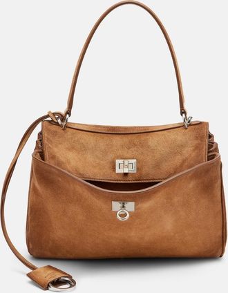 Balenciaga Rodeo Small suede tote bag